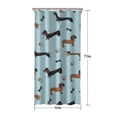 thumbnail image 5 of Dachshund Footprint Bone Shower Curtain 36"x72" ,Bathroom Decorative Shower Curtains Set with 12 Hooks,Modern Waterproof Washable Shower Curtain, 5 of 6