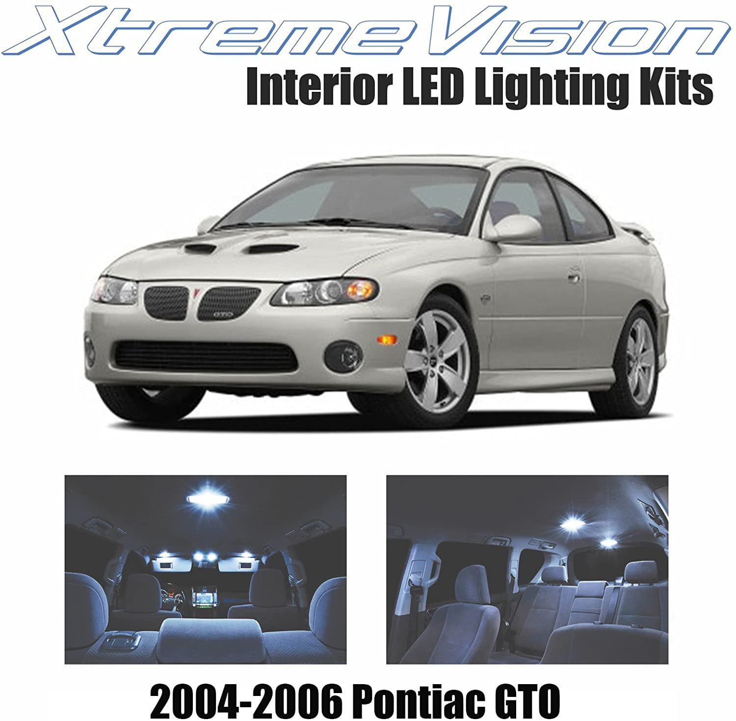 XtremeVision LED for Pontiac GTO 2004-2006 8 Pieces Cool White Premium Interio 