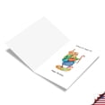 thumbnail image 2 of NobleWorks Funny 50th Milestone Birthday Greeting Card with 5 x 7 Inch Envelope (1 Card) Bday Lady Flipping Bird 4517, 2 of 6