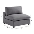 thumbnail image 6 of Comfort Pointe Casella Modular Charcoal Fabric 5-Piece Sectional, 6 of 22