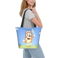 thumbnail image 2 of Kowoue Bluey Pattern Tote Bag Aesthetic Shoulder Bag, Grocery Tote with Shoulder Straps, Large Collapsible Tote with Protective Foam Lining, 2 of 6