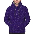 thumbnail image 4 of Hoodies for Men - night sky golden stars navyblue Long Sleeve Comfrt Men'S Fashion Hoodies & Sweatshirts, Sweatshirts for Men Hoodies Pullover Clothing Clothes with Pouch, 4 of 7