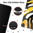thumbnail image 4 of Fluid Pattern Desk Mat Marbled Design Desk Pad,Gaming Mouse Pad with Seamed Edges,Waterproof Large Mouse Pad,Non-Slip Rubber Base XL Gaming Mousepad,31.5x11.8In Computer Mat Keyboard Pad Yellow-Black, 4 of 6