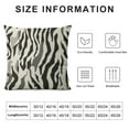 thumbnail image 5 of Jiayy  Throw Pillow Cover Black White and Gray Stripe Animal Print Skin Abstract Art Fashion Style Rectangular Throw Pillow Covers for Couch Sofa Home Decor, 5 of 5
