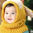 thumbnail image 4 of Gorros de invierno para niños pequeños, gorro cálido de felpa densa, bonito conejo con gorros cálidos de terciopelo, 4 of 6