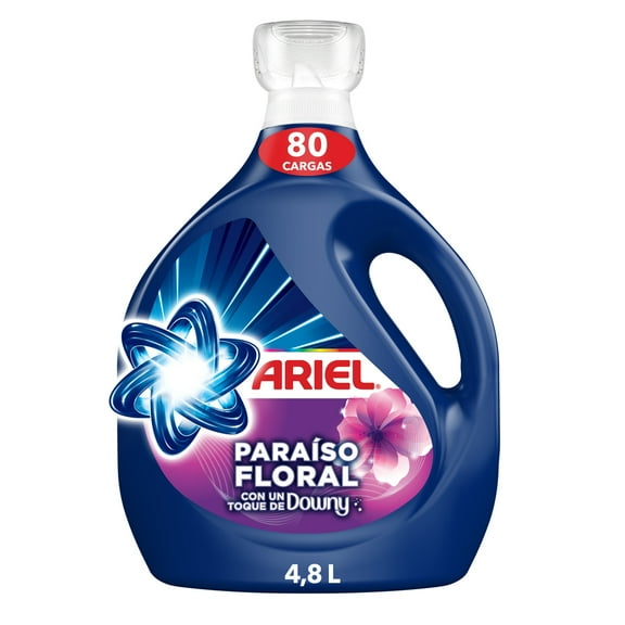 Detergente Líquido Ariel Paraíso Floral Explosión de Aroma en tu Ropa 4.8 l
