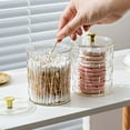 thumbnail image 4 of TFYZYY Cotton Swabs Organizer Makeup Brushes Holder Clear Plastic Desktop Storage for Bathroom & Office, 4 of 6