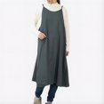 thumbnail image 3 of Tablier à Écharpe, Couleur Unie Style Simple Coton Grande Taille Ajustable Résistant aux Taches, 3 of 6