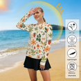 thumbnail image 5 of FORMRS Womens Long Sleeve Shirts UPF 50+ Sun Protection Quick Dry Fishing Hiking Tops, Size S-2XL, Leaves Pattern, 5 of 8