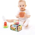 thumbnail image 6 of Baby Tissue Box Montessori Toy, Non-tearable Crinkle Tissue Sensory Toy, Fine Motor Finger Exercise Early Educational Toy for Toddlers, 6 of 6