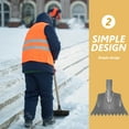 thumbnail image 2 of MEIBUTYUP Grey Steel Snow Shovel Outdoor Ice Scraper Tool 1 Set Winter Accessory for Removal, 2 of 6