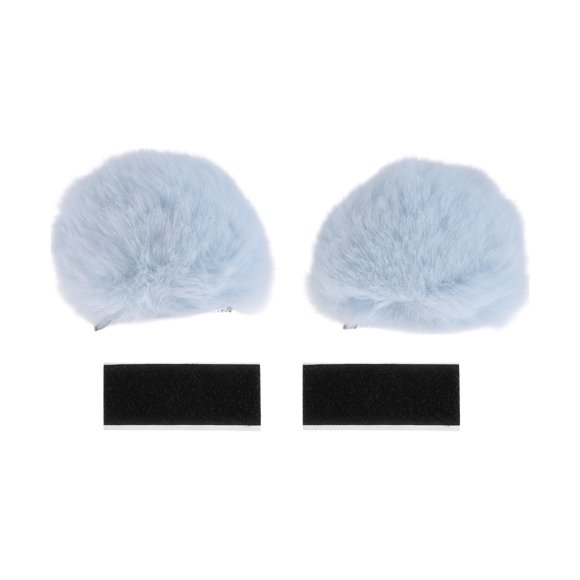 Accesorios para Cascos de Motocicleta Decoración Orejas de Oso 3D para Cascos de Motocicleta Bicicleta Esquí Stickers Azul Felpa 1 Juego