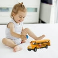 thumbnail image 2 of School Bus Model Buses Toys for Kids Toddler Boys Cars Push and Go Police Campus, 2 of 6