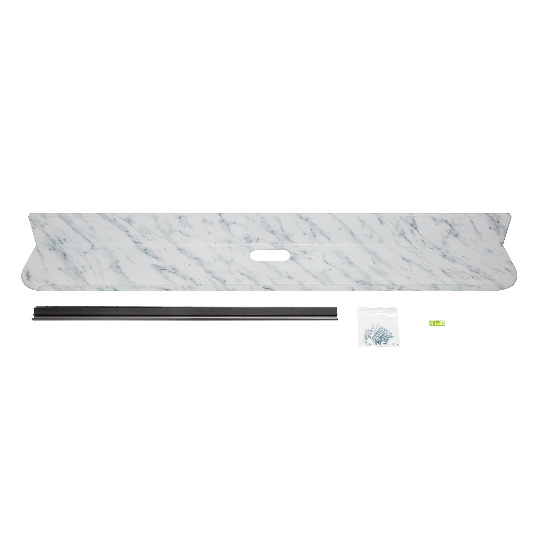 Hangman No Stud Sound Bar Shelf - SBS32-M - 32" - Solid Aluminum with Durable Marble Dye Sublimation Finish