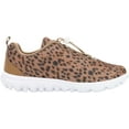 thumbnail image 2 of Women's Propet TravelActiv Safari Sneaker Brown Cheetah Precision Knit, 2 of 4