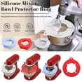 thumbnail image 6 of Silicone Mixing Bowl Protector Splatter Guard, 10 Inch Universal Fit for Stand Mixer Bowls, Reusable Non-Slip Baking Accessory, 6 of 8