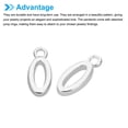 thumbnail image 5 of Letter Charm Pendants, 50 Pcs Character Alphabet Pendant Bulk DIY for Jewelry Making Bracelets, Silvery, O, 5 of 6