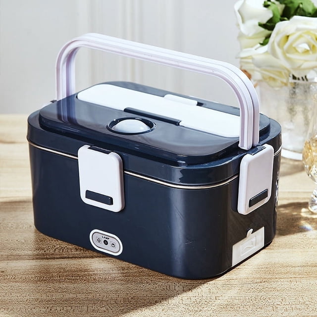 Dual Use Electric Leakproof Heating Lunch Box Insulated Rice Container Diet Lunch Box Portable Food Box Mini Rice Cookers