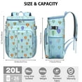 thumbnail image 3 of Insulated Cooler Backpack 20L - Abstract Geometric Design, Leakproof Lunch Backpack for Camping, Beach & Picnic, High-Capacity Fits 26 Cans, Long-Lasting Insulation for 20 Hours, 3 of 6