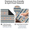 thumbnail image 4 of Boho Design Multi-Purpose Rubber Pad for Game Tables 31.5x31.5 Inch Large Mahjong Mat with Anti-Slip Grip and Quiet Surface for Tiles and Cards, 4 of 7
