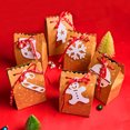 thumbnail image 1 of 12 bolsas de regalo de Navidad, bolsas de regalo de papel Kraft con etiquetas y cintas de Navidad, bolsas de papel para dulces de Navidad para regalos de fiesta de Navidad, bolsas de regalo de vacaciones de 5 x 3 x 7 pulgadas Zhivalor HMFJ106, 1 of 8