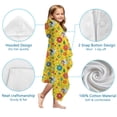 thumbnail image 7 of Fairy Princess Flower Pattern Hooded Bath Towel，60"x35" for Ages 3 To 12 Kids, Quick Dry Lightweight Soft Microfiber Hood Beach Towel Cover Up for Kids, 7 of 7
