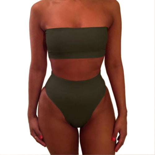 strapless swimwear