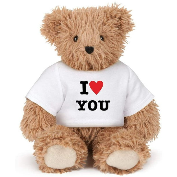 Vermont Teddy Bear Teddy Bears I Love You Teddy Bear Stuffed Animals 13 Inch Brown Walmart Com Walmart Com