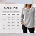 thumbnail image 2 of SHIBEVER Long Sleeve Shirts for Women Fall Tops Lightweight Clothing Trendy Winter Clothes Tunic Crew Neck Grey L, 2 of 9