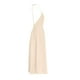 thumbnail image 4 of Vestido de moda liso sin espalda con cuello en V y cintura alta para mujer, poliéster spandex, estilo sexy y elegante, tallas S-XXXL, 4 of 6