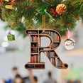 thumbnail image 2 of Hangs Cute Double Print Christmas Pendant 2D Acrylic for Bookshelf English Letter Modeling J~R 1 Piece Decorative Ornament, 2 of 9