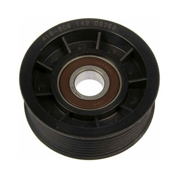 KarParts360 For Jeep Grand Cherokee 1993 94 95 96 97 1998 Idler Pulley | Polyamide | Serpentine Belt Type | Black Color | 7 Groove | 17 Millimeters Inside Diameter | For 31190PRAA00, 4626444