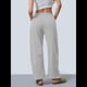 thumbnail image 4 of Pantalones Deportivos para Mujer con Cintura Elástica, Pierna y Cordón Ajustable, Estilo Palazzo Informal con Bolsillos. Gris XL, 4 of 6