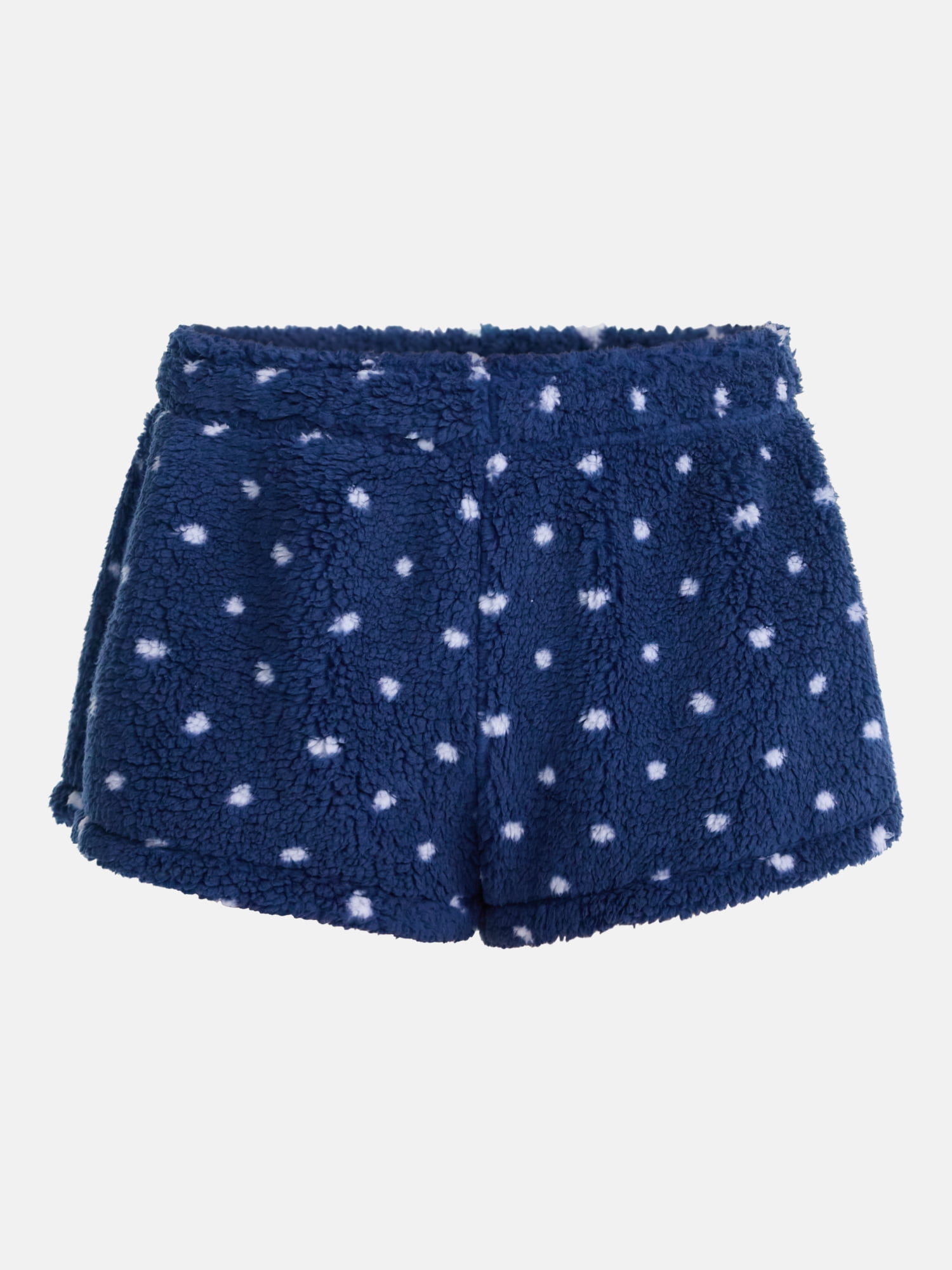No Boundaries Faux Shearling Plush Shorts, 2.5'' Inseam, Women's XXS-XXL