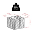 thumbnail image 7 of Winsome Wood Granville 3-Pc Storage Shelf with 2 Folable Chocolate Corn Husk Baskets, Espresso Finish, 7 of 7