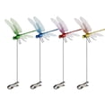 thumbnail image 2 of 4PC Outdoor Garden Decoration Clips Set unreal Butterfly Dragonfly Proof Clips for Hats Wedding Decor Home Decor 3D Realistic Simulation 4 Pack(Color), 2 of 6