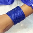 thumbnail image 4 of Efulgenz Indian Bangles Set Bollywood Plain Metal Bangle Bracelets Jewelry for Women & Girls (Set of 24), 4 of 7