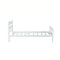 thumbnail image 5 of Noble House 79" Twin Bed, Solid Rubber Wood Frame with Headboard and Footboard, Minimalist Bedroom, White, 5 of 9