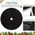 thumbnail image 2 of Falda de árbol de Navidad FUHSY con lentejuelas de terciopelo negro de 46 pulgadas, 2 of 7