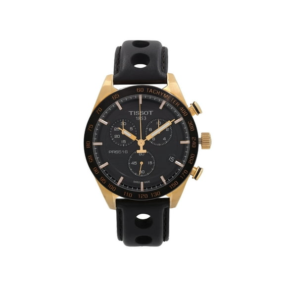 Tissot PRS 516 Chronograph Steel Black Dial Quartz Mens Watch T100.417.36.051.00