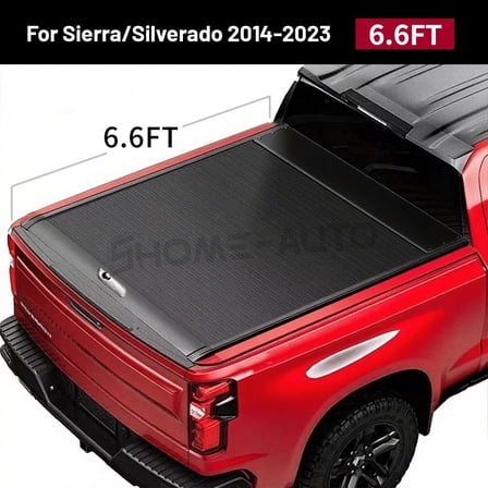 6.6FT Hard Tonneau Cover Truck Bed For 14-2023 Chevy Silverado GMC Sierra 1500