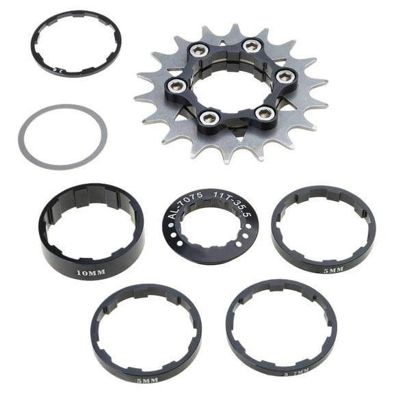 Acahhotxx Cog Sprocket, Bicycles Cassettes Freewheels Mountain Bike Freewheels High Strength Single Speed Flywheel Easily to Install