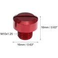 thumbnail image 4 of Unique Bargains 2pcs Universal M10x1.25 Motorcycle Left Side Mirror Hole Plugs Rearview Mirrors Caps Screws Red, 4 of 7