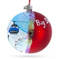 thumbnail image 2 of Big Sky Ski Resort, Montana, USA Glass Ball Christmas Ornament 4 Inches, 2 of 5