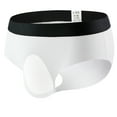 thumbnail image 5 of Aayomet Men's Ice Silk Bikini Briefs Low Rise Soft Breathable Underwear,White XXL, 5 of 5