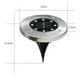 thumbnail image 2 of Luces solares para suelo, paquete de 4, impermeables, para exteriores, en el suelo, para paisajes, caminos, luces con sensor de disco para jardín, patio, pasarela, césped, entrada de vehículos, patio, 2 of 5