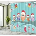 thumbnail image 5 of Ambesonne Christmas Shower Curtain, Owl Family Tree, 69"Wx70"L, Multicolor, 5 of 5