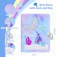 thumbnail image 2 of Agenda Journal homicozy en forma de sirena con candado para niñas de 6 a 8 años, 2 of 7