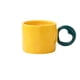 thumbnail image 1 of Taza de café de cerámica de gran capacidad con forma de michelín for el hogar, recuerdo for pareja, taza amarilla, 1 of 6