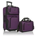 thumbnail image 1 of U.S. Traveler Rio Rugged Fabric Expandable Carry-On Luggage Set, Purple, 2-Piece, 1 of 2